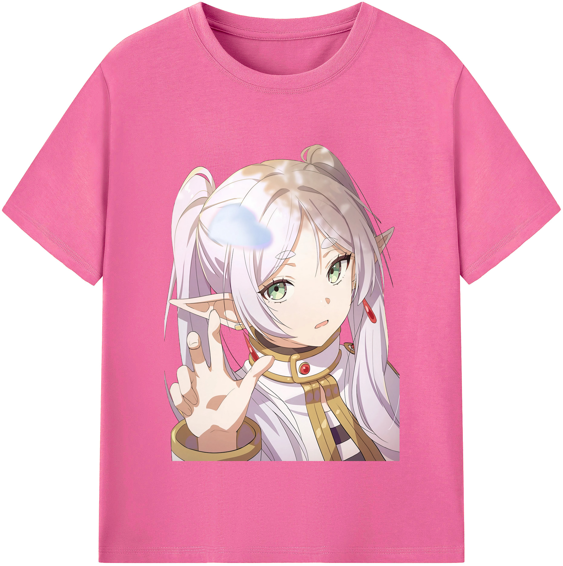 （画像用） 葬送のフリーレン Frieren レディースカジュアルプリントTシャツ（綿100％）